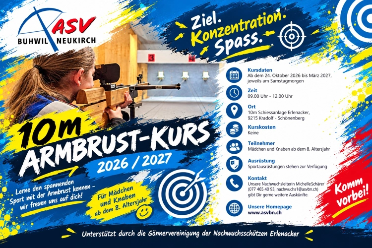 Flyer 10M Armbrust Kurs 2026 Quer